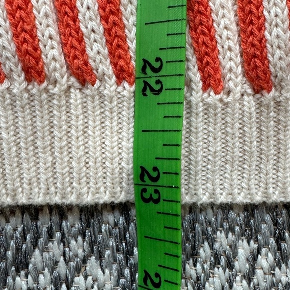WILLOW & CLAY Orange & Ivory Knit Sweater - Medium - Picture 7 of 12